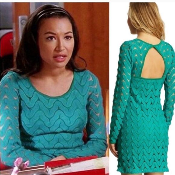 NWT FREE PEOPLE Wild Thing Crochet Mini Dress in Emerald Green Size: Small - Picture 3 of 11